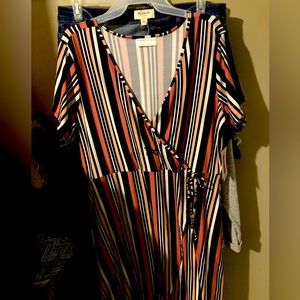 Brand new wrap dress multi colored